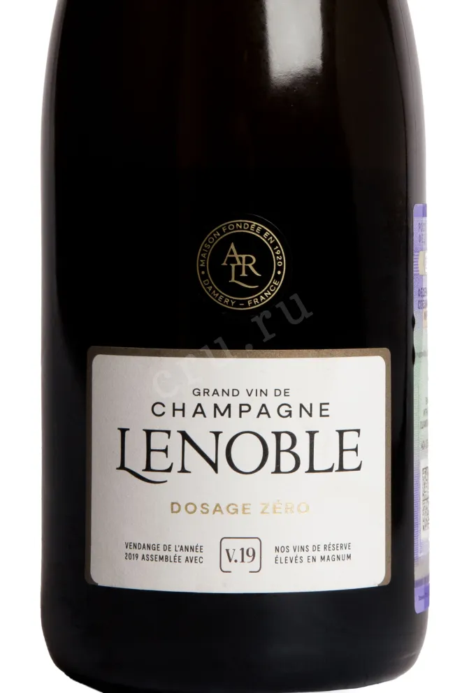 Этикетка AR Lenoble Brut Nature 2019 0.75 л