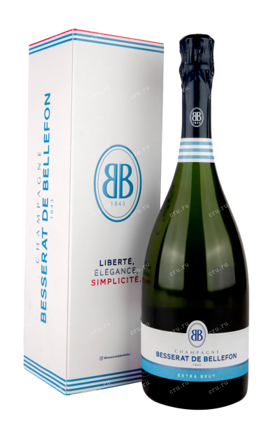 Шампанское Besserat de Bellefon Extra Brut 2012 in gift box  0.75 л