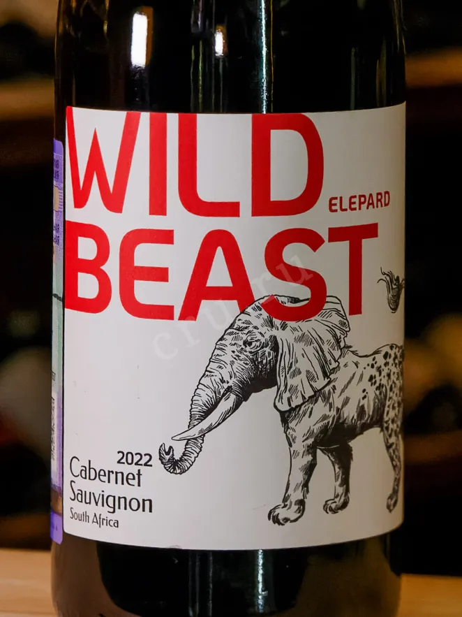 В магазине Крю Профи Wild Beast Elepard Cabernet Sauvignon 2022 0.75 л