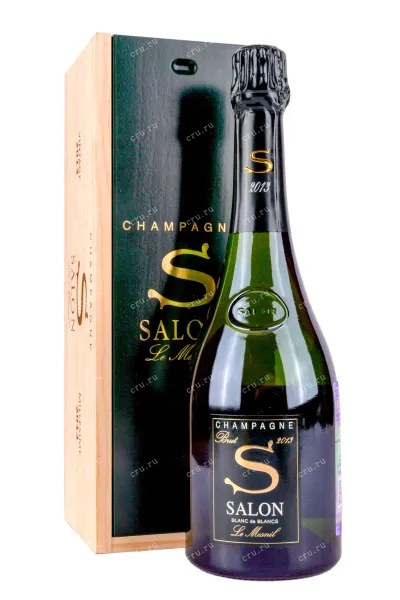Шампанское Salon Le Mesnil Blanc de Blancs in wooden box 2013 0.75 л