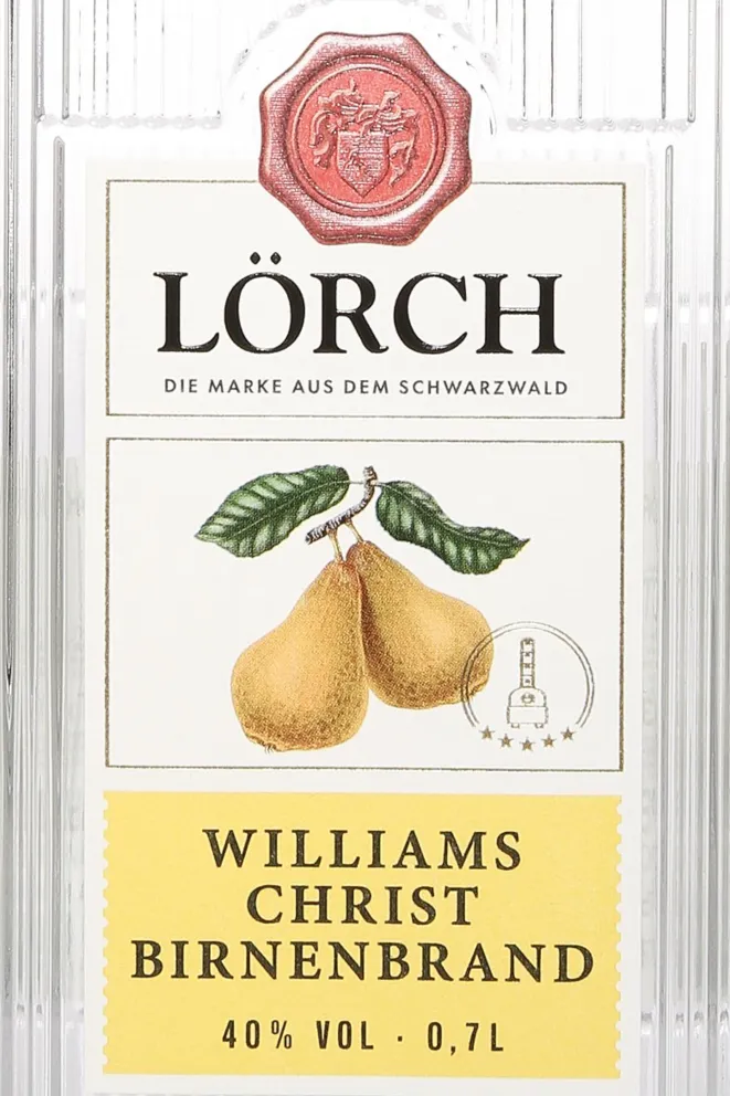 Этикетка Lorch Alter Williams-Christ-Birnen-Brand Bimmerle 0.7 л