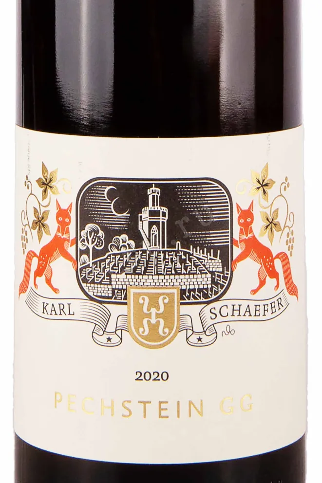 Этикетка Karl Schaefer Forster "Pechstein Riesling GG 2020 0.75 л
