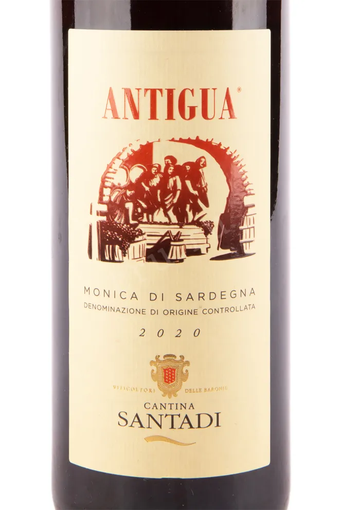 Этикетка вина Antigua Monica di Sardegna 0.75 л