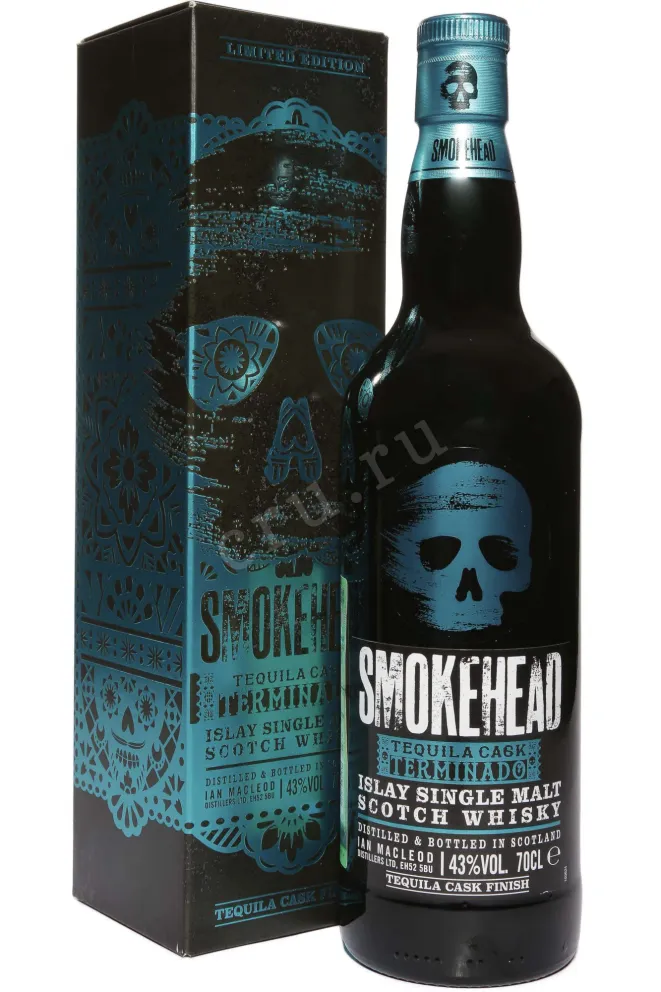 Виски Smokehead Terminado Tequila Cask in gift box  0.7 л