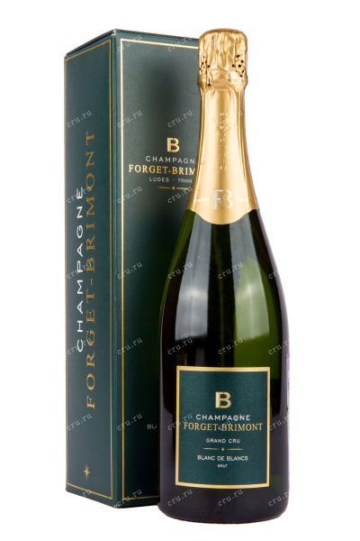 Шампанское Forget-Brimont Blanc de Blancs Grand Cru Brut with gift box  0.75 л