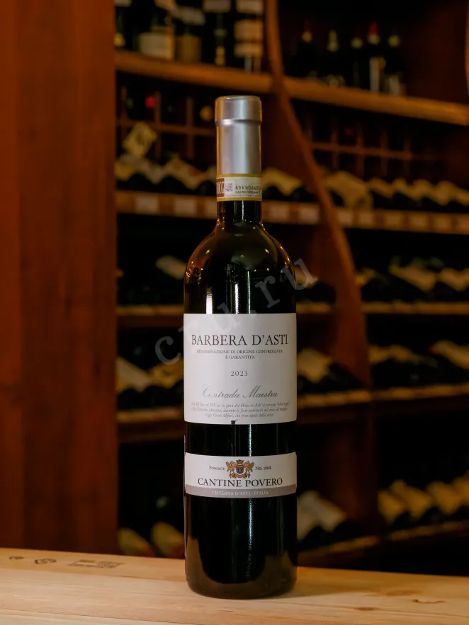В магазине Крю Профи Cantine Povero Barbera D'Asti Contrada Maestra DOCG 2024 0.75 л
