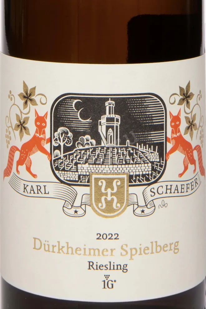 Этикетка Karl Schaefer Durkheimer Spielberg Riesling Dry 2022 0.75 л