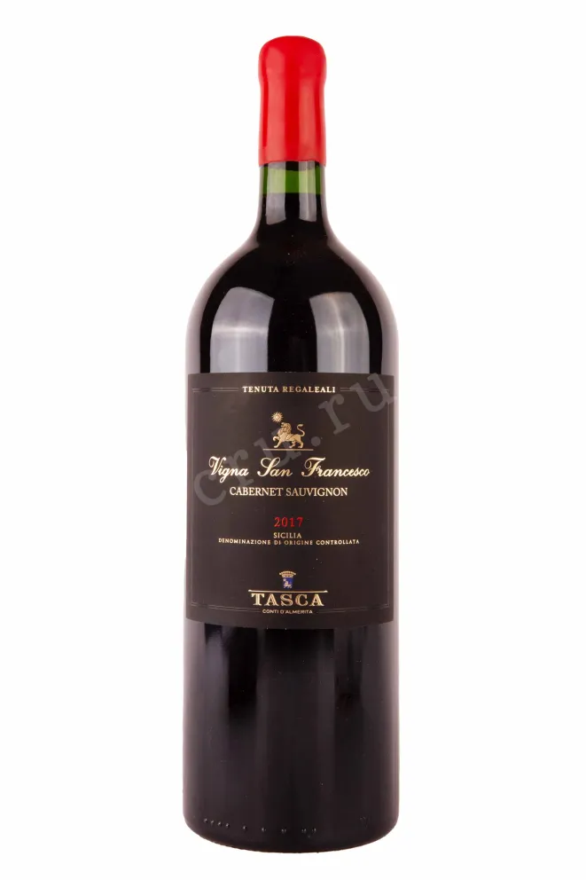 Бутылка Tasca d'Almerita Cabernet Sauvignon Vigna San Francesco in gift box 2017 1.5 л