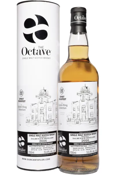Виски The Octave Spirit Manifest Golden Ring Collection Dalmunach 8 Years Old in tube 2016 0.7 л