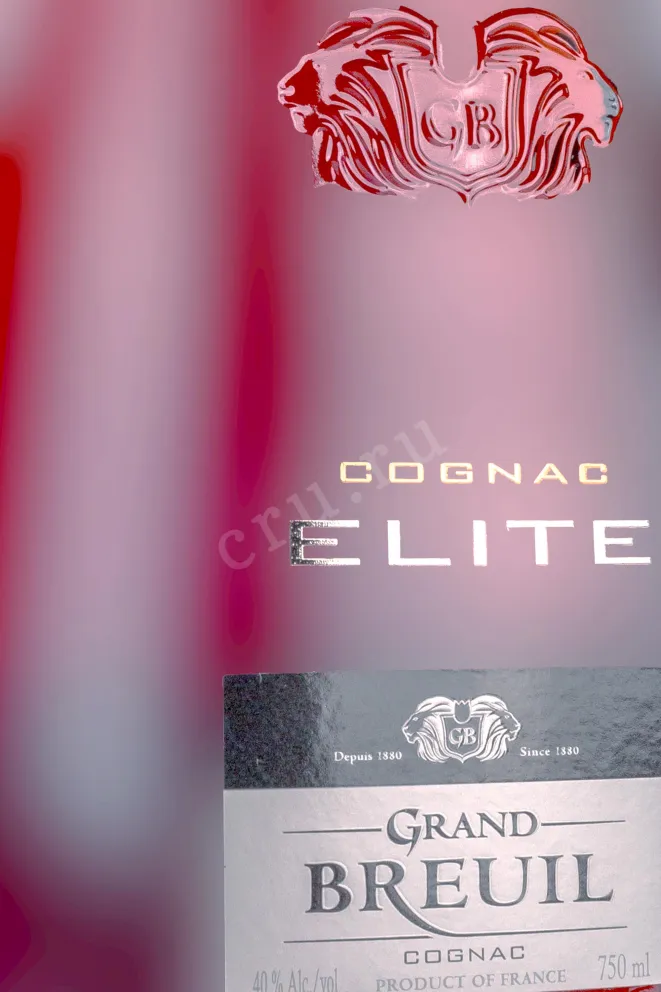 Этикетка Grand Breuil Elite in gift box 2000 0.75 л