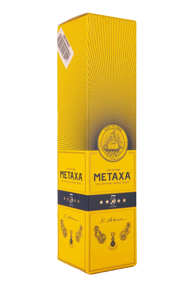 Подарочная коробка Metaxa 5 stars in giftbox 0.7 л