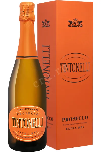Игристое вино Tintonelli Prosecco DOC Spumante Extra Dry in gift box  0.75 л