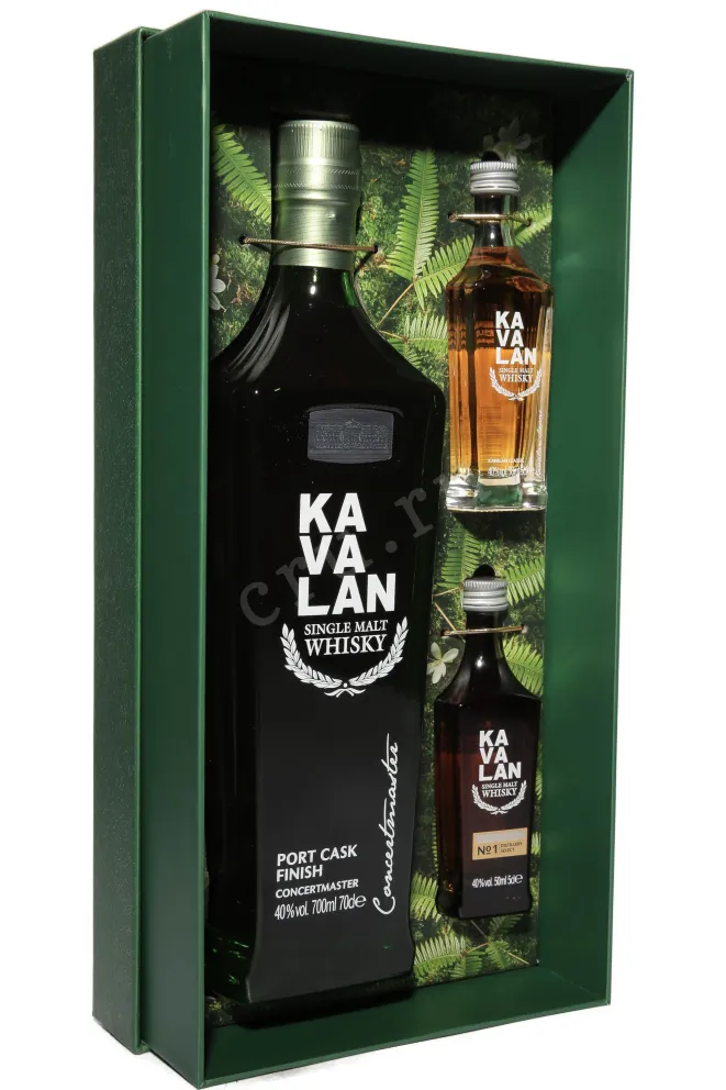 Виски Kavalan Concertmaster Port Cask Finish Set in gift box  0.7 л