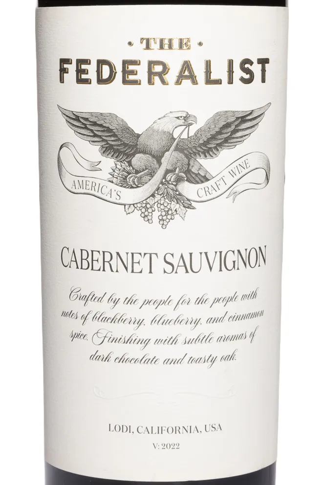 Этикетка Federalist Lodi Cabernet Sauvignon 2022 0.75 л