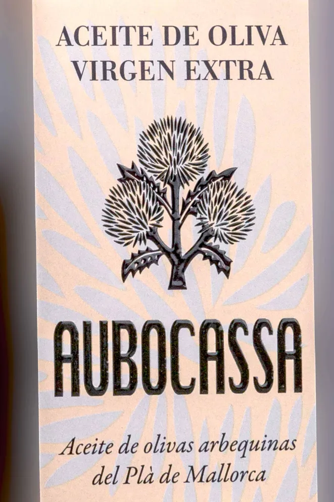 Этикетка Aubocassa Extra Virgin de Olive 0.5 л