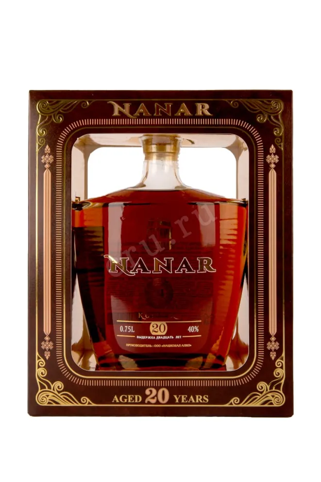 В подарочной коробке Nanar XO 20 years 0.75 л