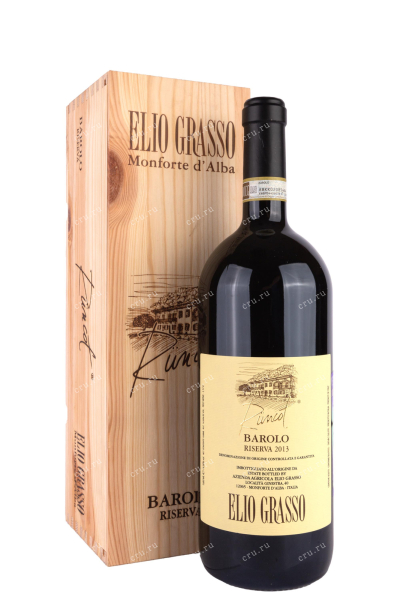 Вино Elio Grasso Barolo Runcot Riserva in wooden box 2013 1.5 л