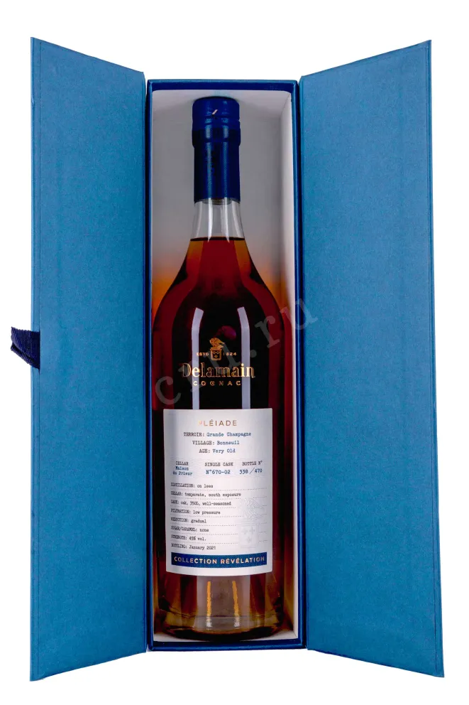В подарочной коробке Delamain Pleiade Collection Revelation Bonneuil gift box 0.7 л