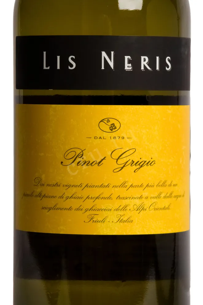 Этикетка Lis Neris Pinot Grigio 2023 0.75 л