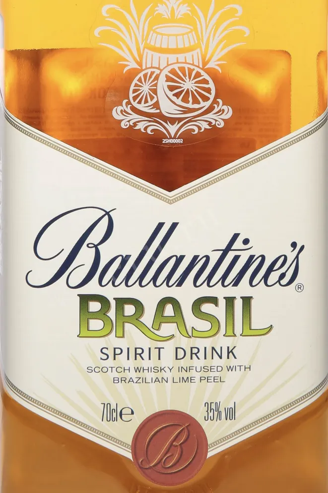 Этикетка Ballantines Brasil Lime 0.7 л