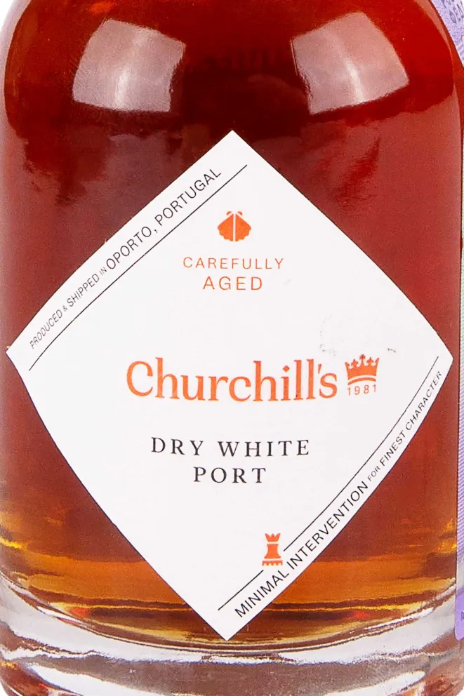 Этикетка Churchills White Port Dry 2011 0.2 л