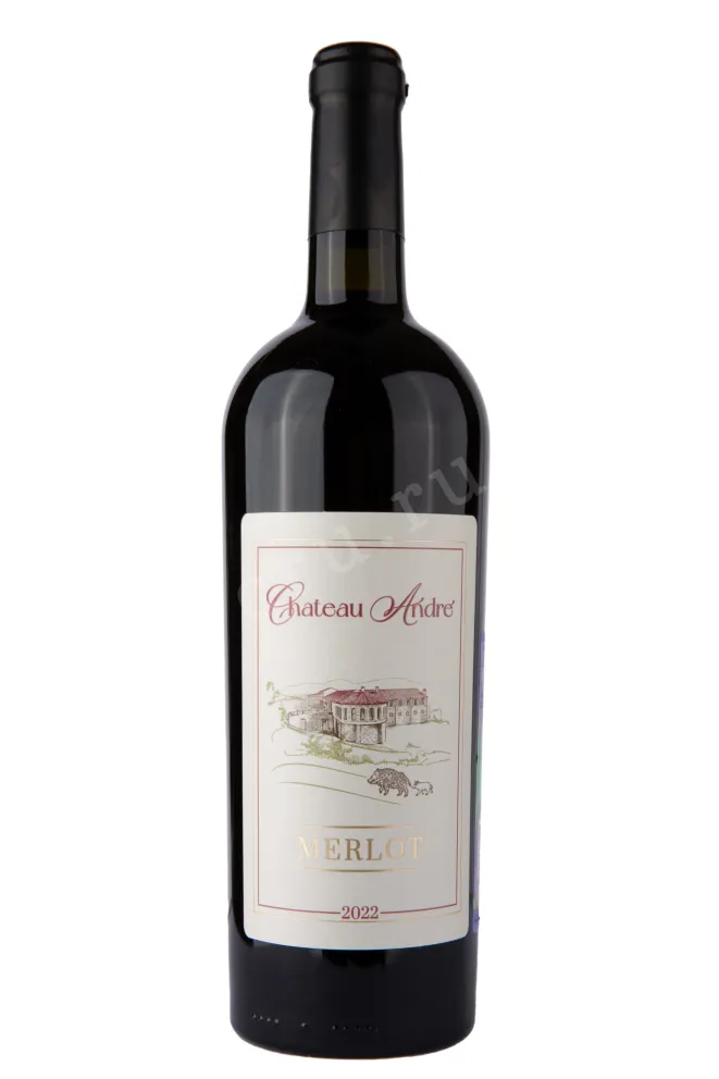 Вино Шато Андре Мерло 2022 0.75 л