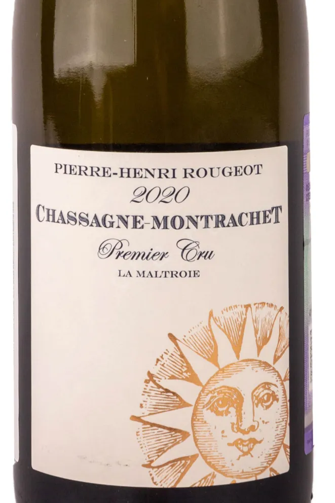 Этикетка Pierre Henri Rougeot Chassagne Montrachet Premier Cru La Maltroie AOP 2020 0.75 л