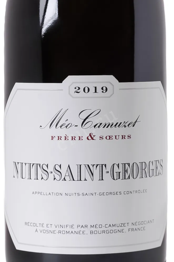 Этикетка Domaine Meo-Camuzet Frere & Sceurs Nuits-Saint-Georges AOC 2019 0.75 л
