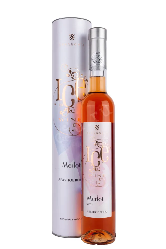 Вино Фанагория Мерло Ледяное Вино в тубе 2021 0.375 л