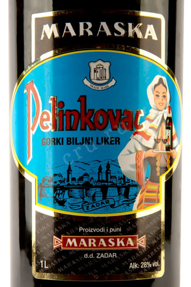 Этикетка Marasca Pelinkovac 1 л