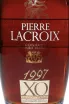 Этикетка Pierre Lacroix XO AOC in gift box 1997 0.7 л