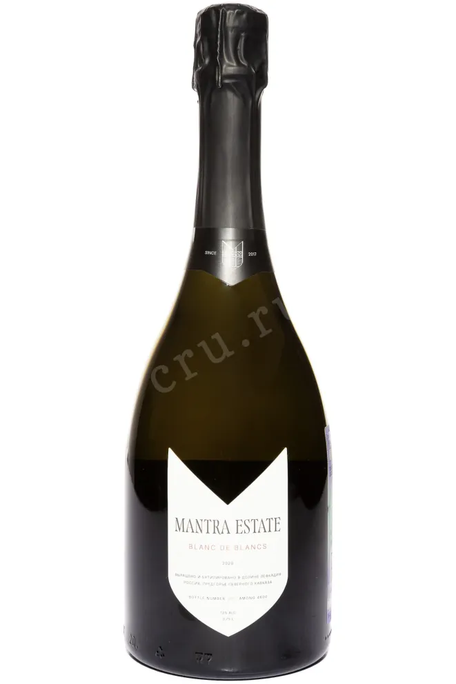 Игристое вино Мантра Естейт Блан де Блан 2021 0.75 л