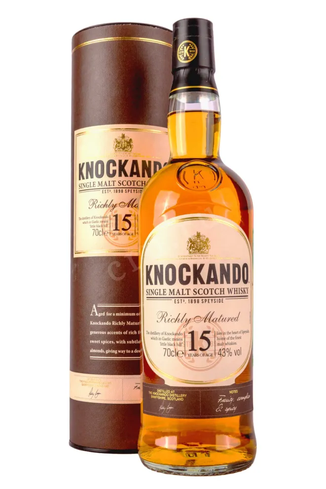 Виски Knockando Richly Matured 15 years old in tube  0.7 л