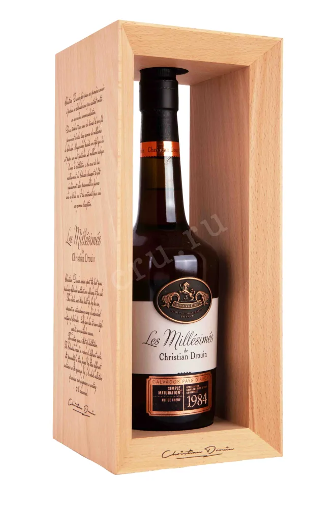 Деревянная коробка Christian Drouin 1984 0.7 л