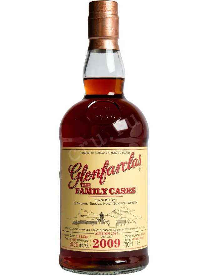 Бутылка Glenfarclas Family Casks 2009 2000 0.7 л