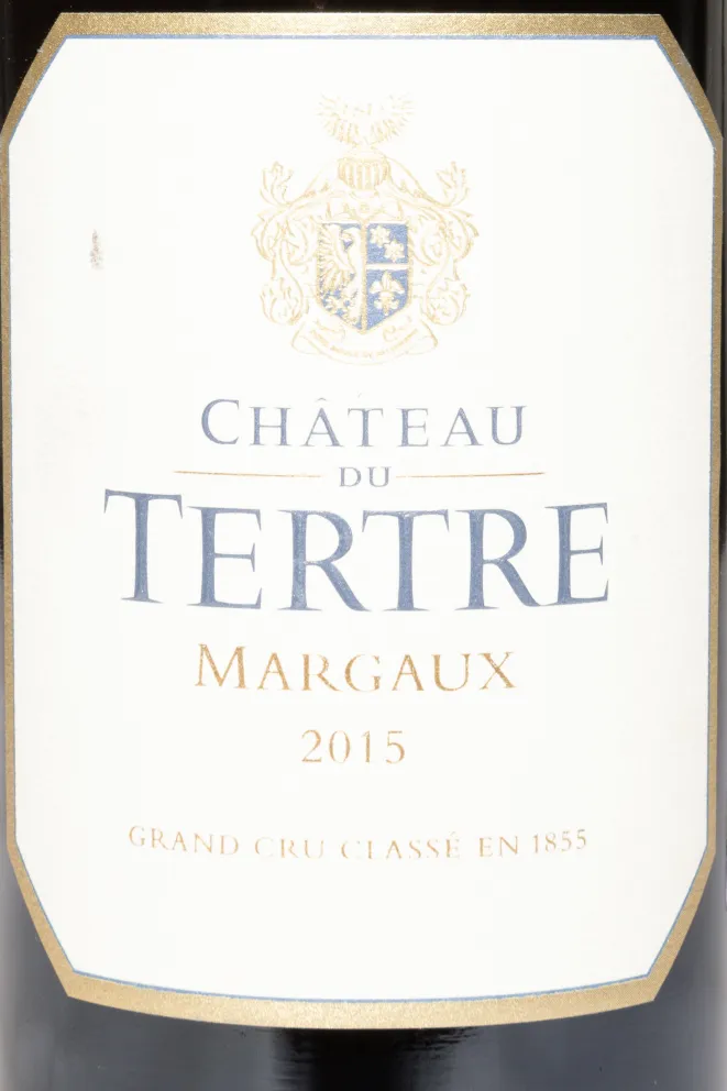 Этикетка Chateau du Tertre Grand Cru Classe Margaux AOC 2015 0.75 л