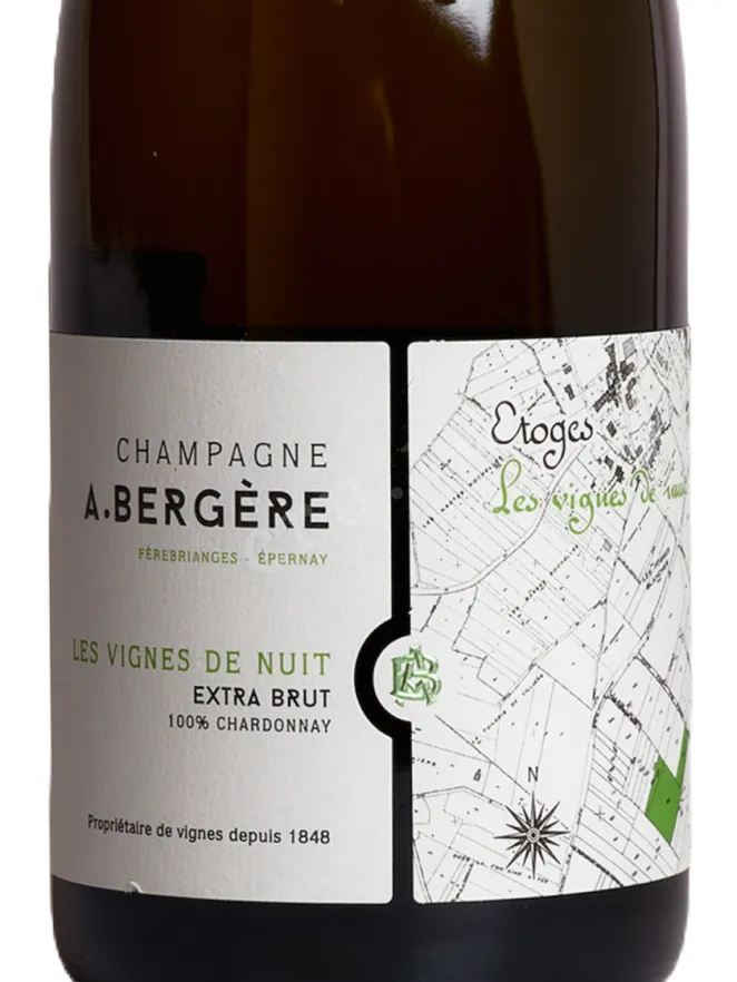 Этикетка A. Bergere Les Vignes de Nuit 2019 0.75 л