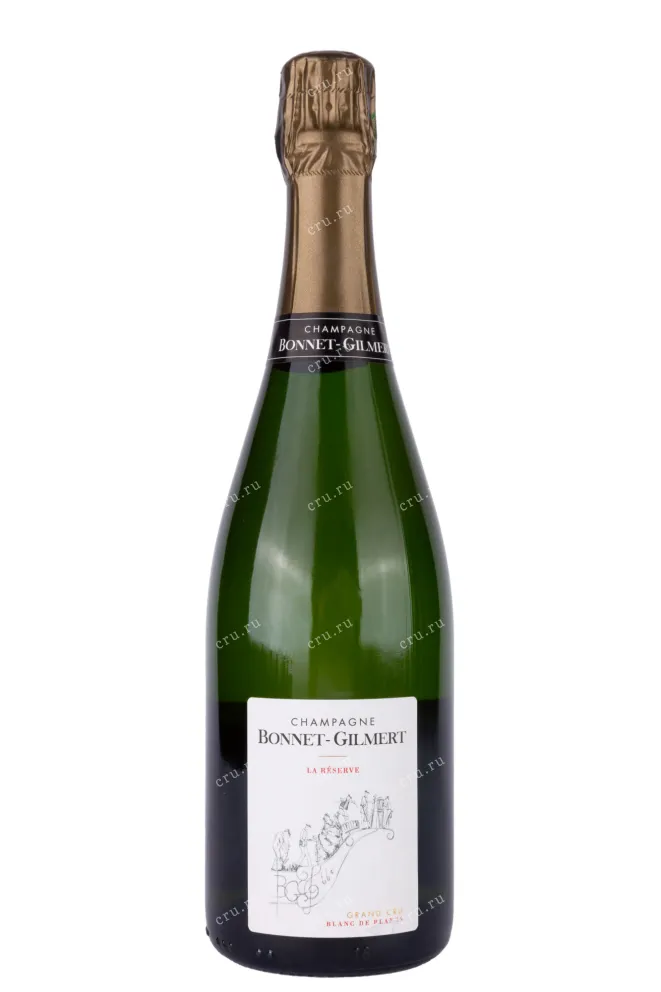 Шампанское Bonnet Gilmert La Reserve Grand Cru Blanc de Blancs Brut 2021 0.75 л
