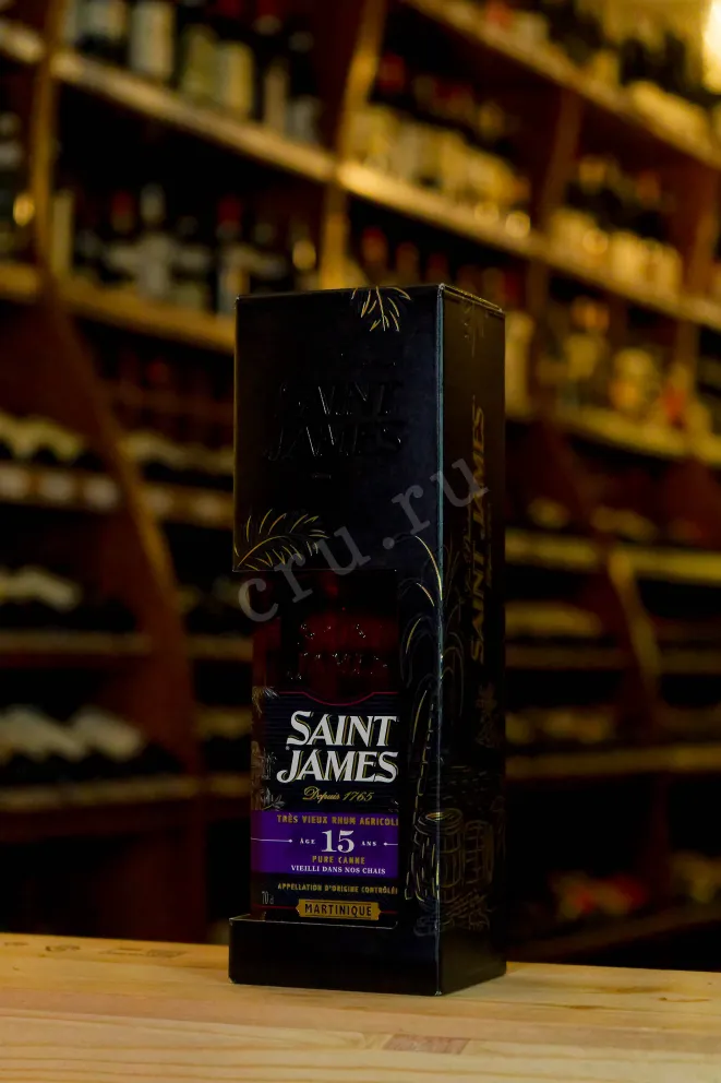 В магазине Крю Профи Saint James Agricole Tres Vieux 15 yeras in gift box 0.7 л