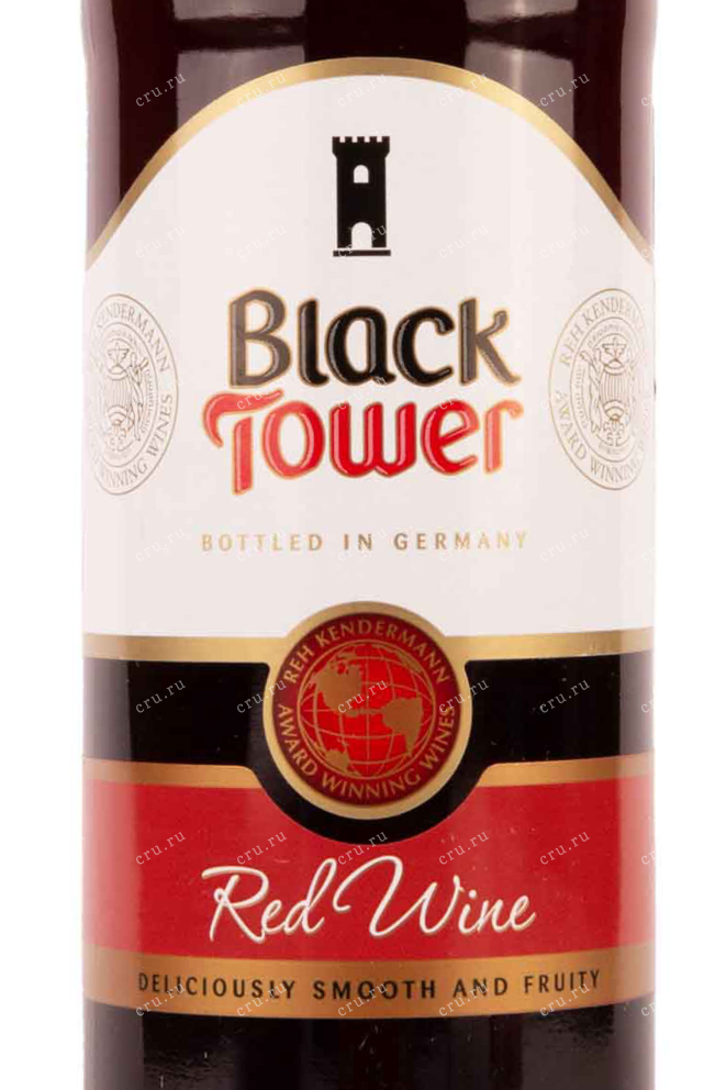 Этикетка Black Tower Red 0.75 л