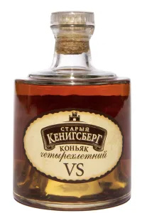 Коньяк Старый Кенигсберг ВС Четырехлетний из набора трех бутылок в тубе 2019 0.25 л
