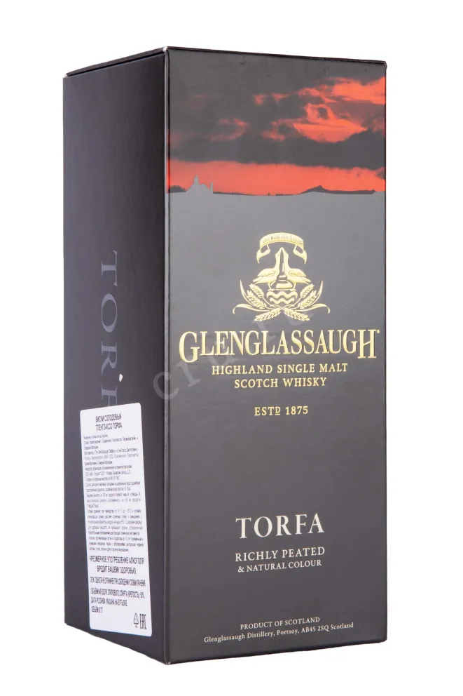 Подарочная коробка Glenglassaugh Torfa in gift box 0.7 л