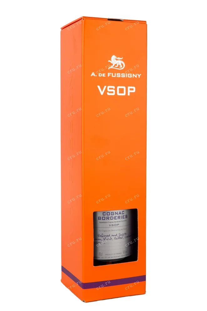 Подарочная коробка A. de Fussigny  Borderies Crus du Collection VSOP gift box 2018 0.7 л