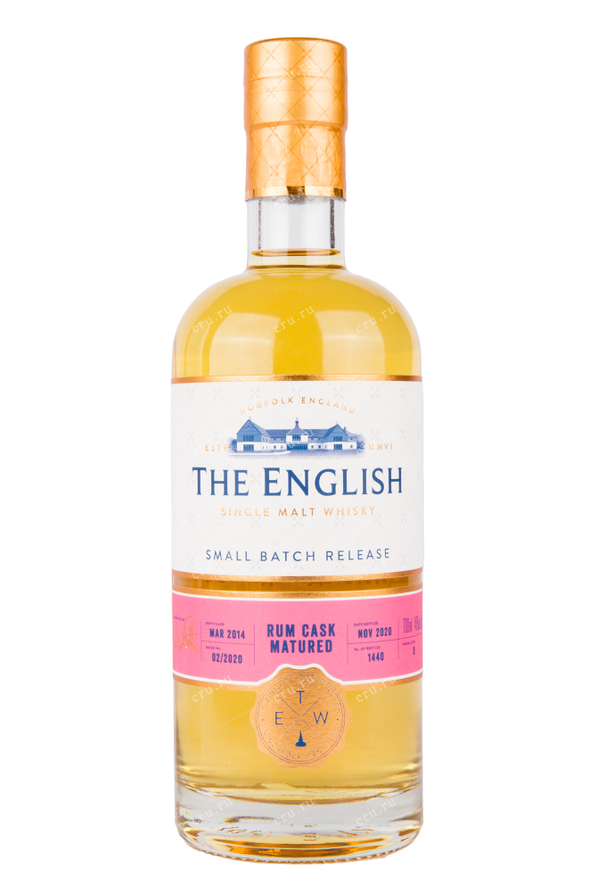 Бутылка виски The English Small Batch Release Rum Cask Matured 0.7