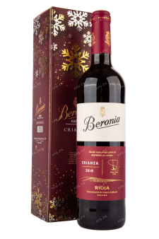 Вино Beronia Crianza with gift box 2018 0.75 л