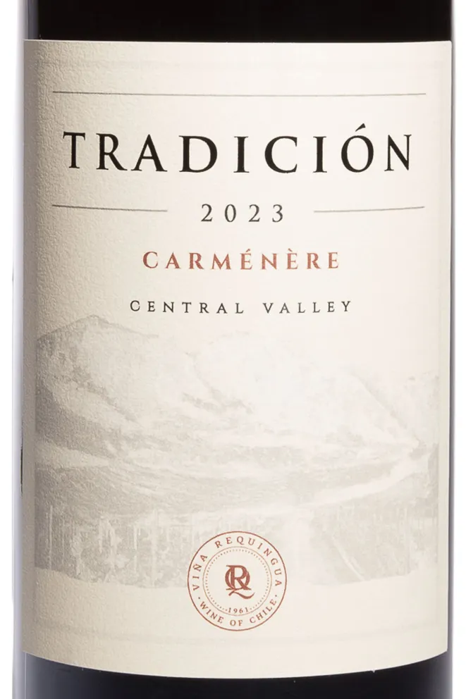 Этикетка Tradicion Carmenere 2023 0.75 л