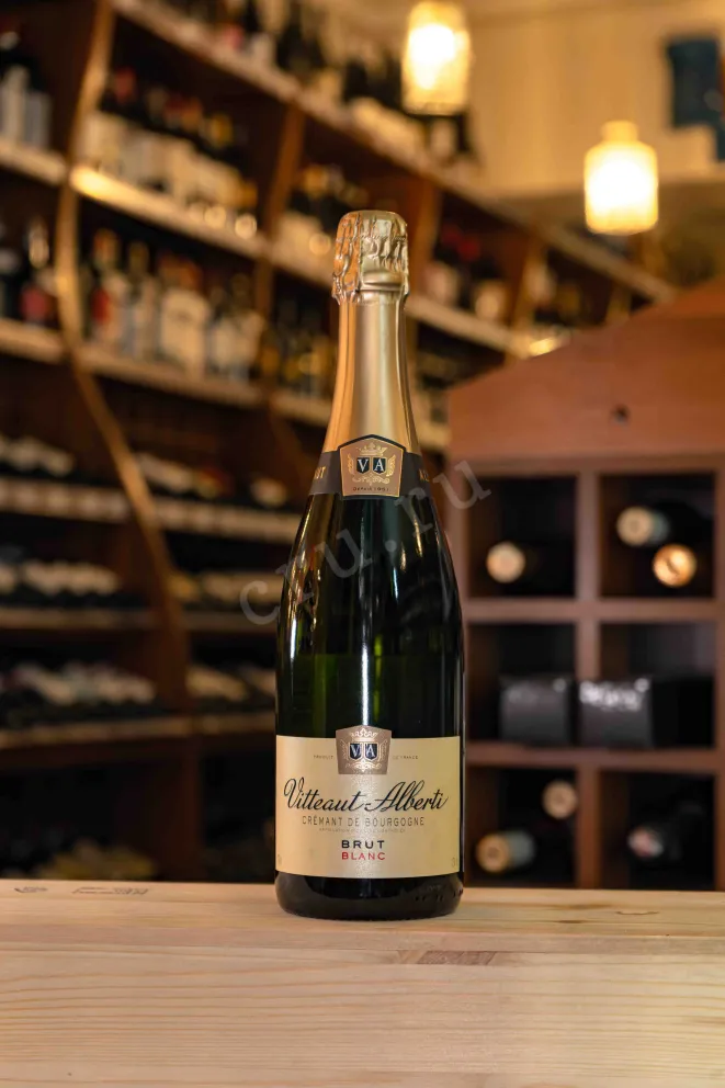 В магазине Крю Профи Vitteaut-Alberti Cremant de Bourgogne Blanc Brut 2020 0.75 л
