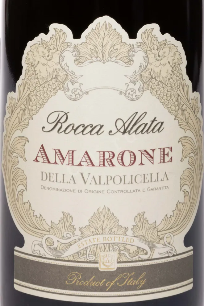 Этикетка Rocca Alata Amarone della Valpolicella DOCG 2022 0.75 л
