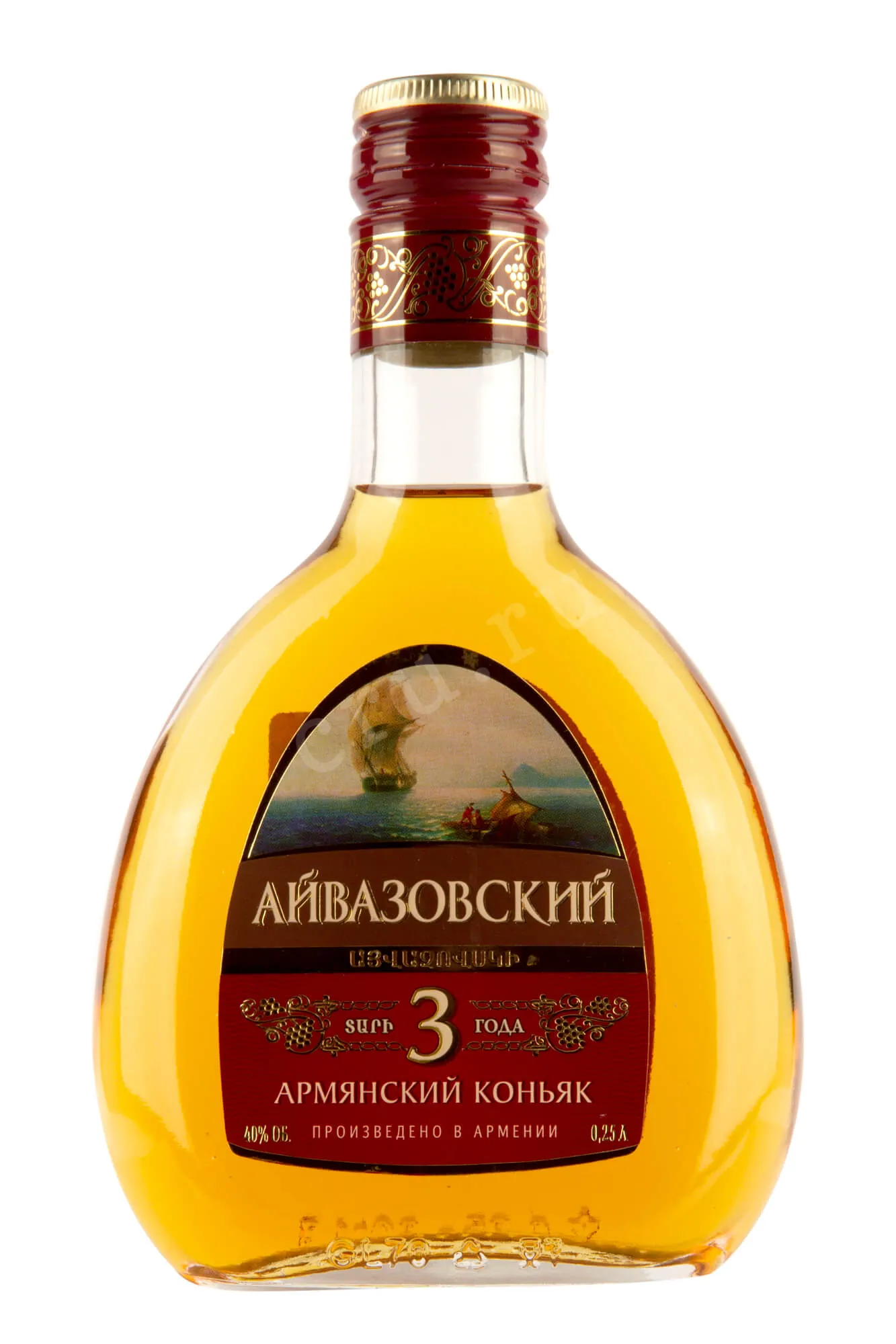 Фото — Коньяк Айвазовский 3 года  0.25 л