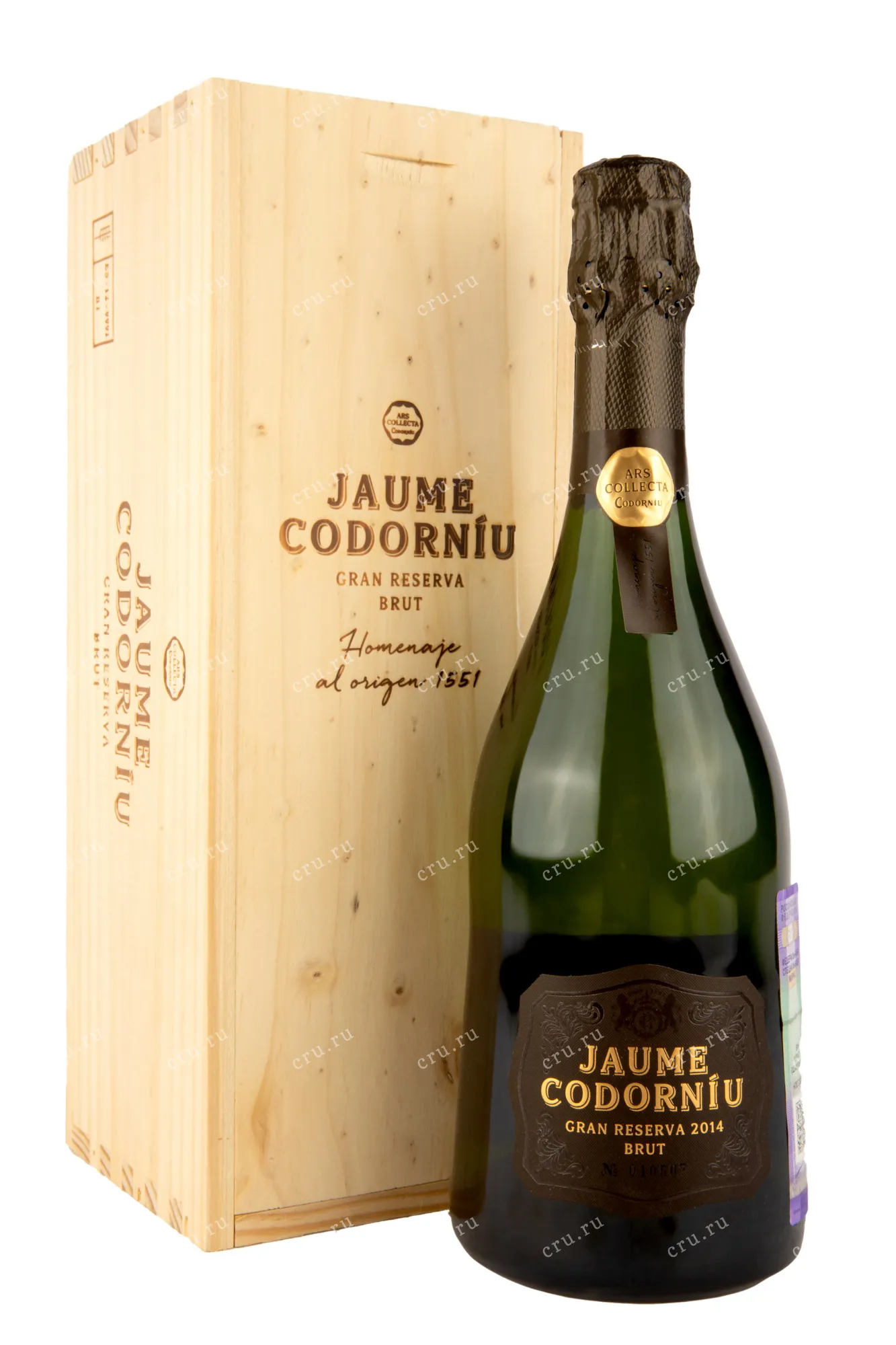 Фото — Игристое вино Codorniu Ars Collecta Jaume Gran Reserva Cava in gift box  0.75 л